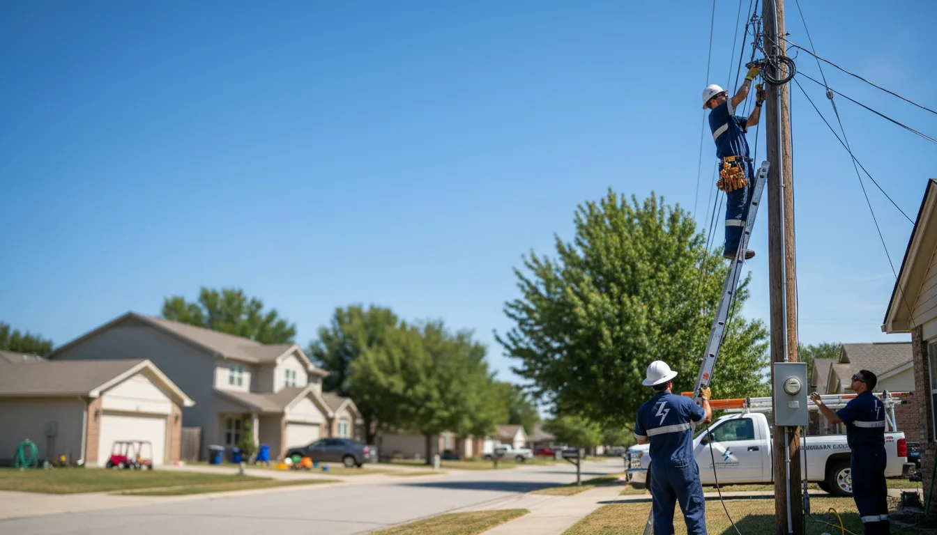 Residential electrician providing installation services in Winter, WI